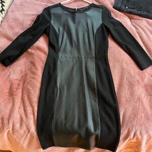 OliviaCeous Leather black dress